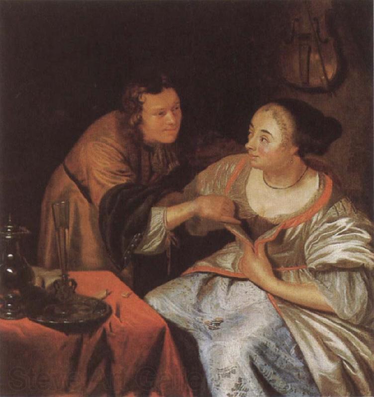 Frans van Mieris Carousing Couple France oil painting art